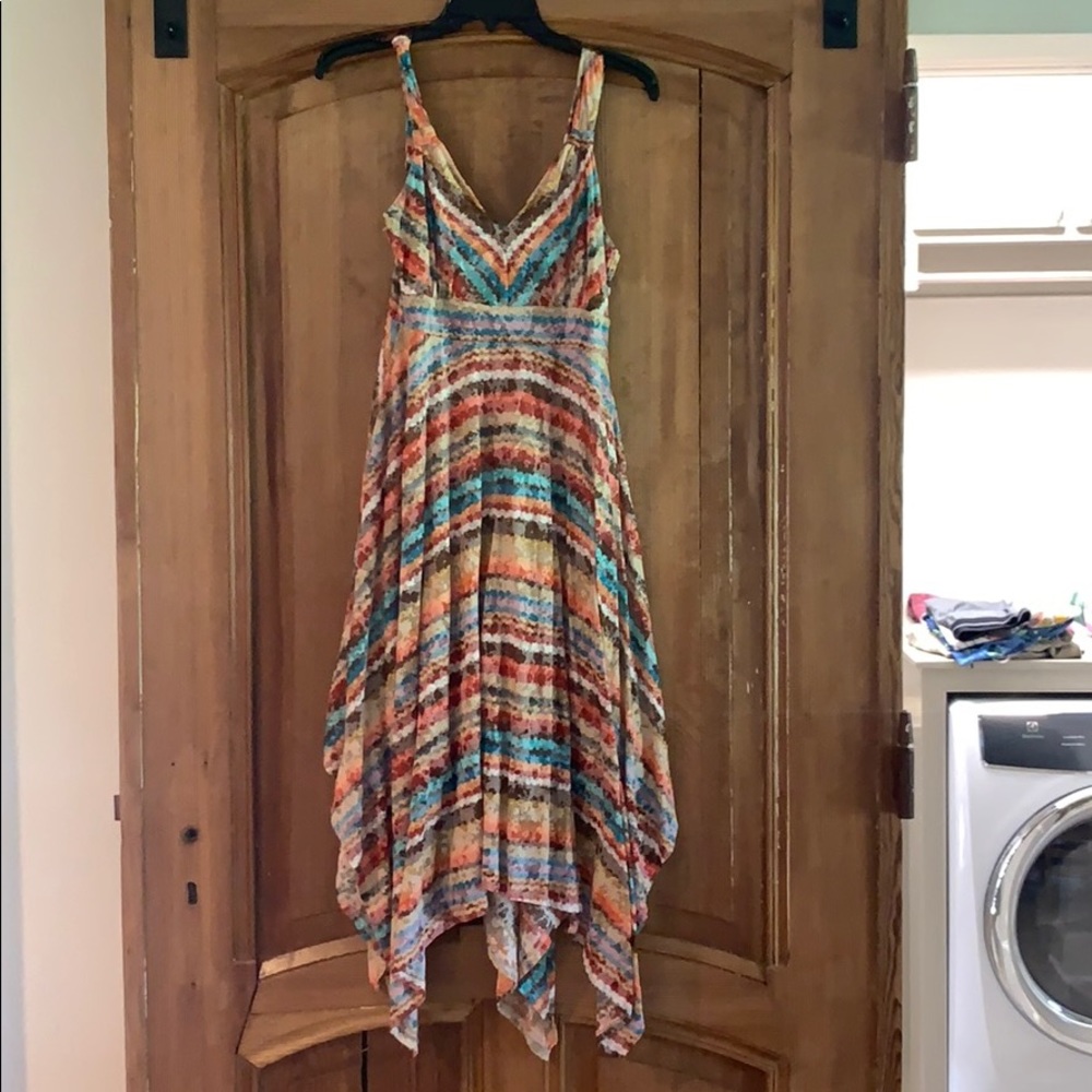 Flowy earth tones dress